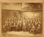 Mitarbeiter der Fa. Löwenthal im Jahr 1883 zum 25-jährigen Firmenjubiläum